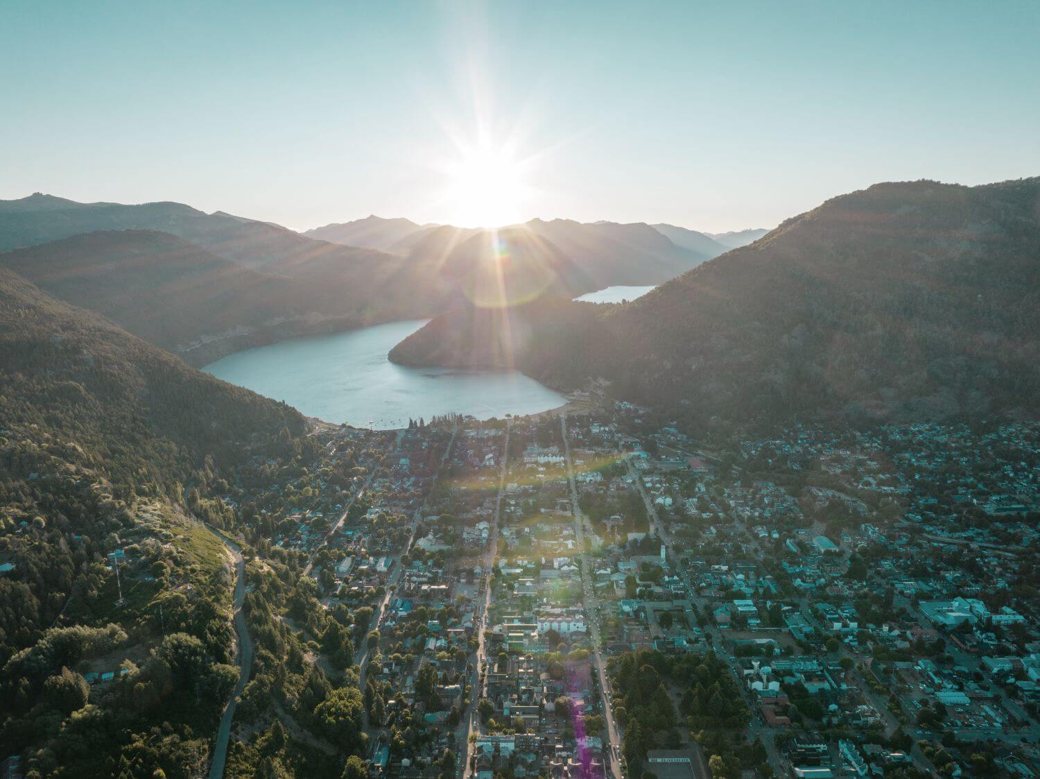 San Martín de los Andes aerial view
