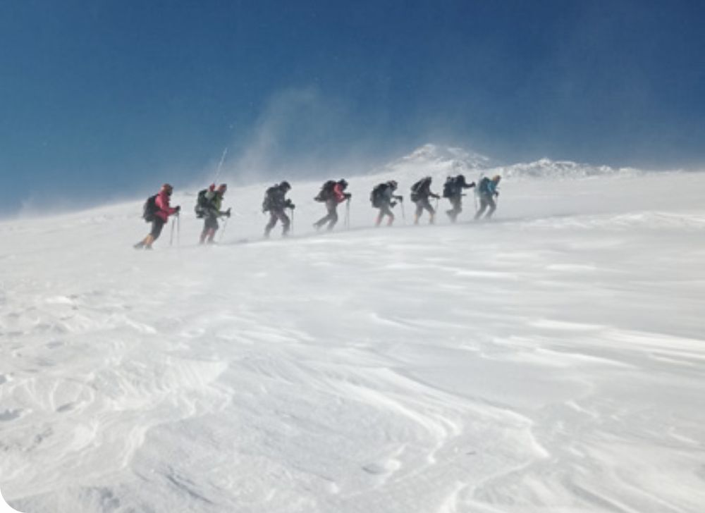 Snow shoeing