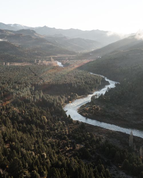 Patagonian river valley